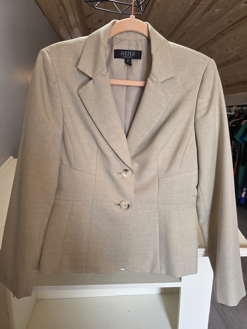 Kasper Women's Tailored Tan Blazer